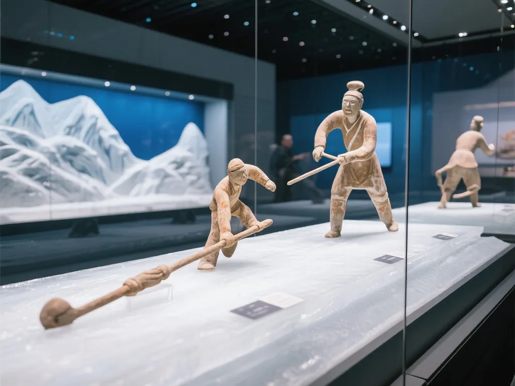 六艺文物与冰雪展示图